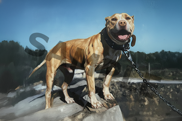 Bass’ Tramp Redboy – Oil on Canvas Recreation